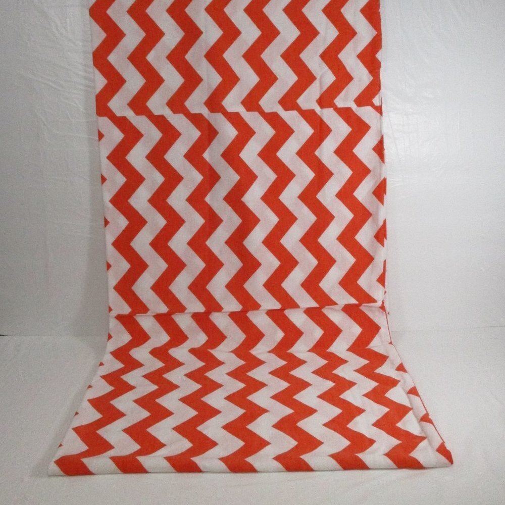 NWOT. Orange-White Infinity Scarf - Picture 3 of 5